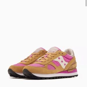 Saucony Women's Shadow Original Sneakers Beige Pink Size 10
